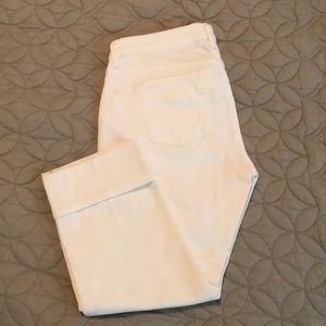 Banana Republic White Cropped Jeans